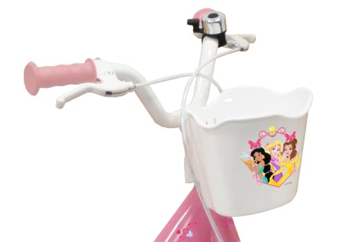Vélo ATLAS Vélo Fille Bicicleta de 16'' niño niña Princess de Disney, Rosa, 16"