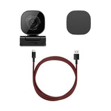 HyperX Vision S - Webcam para Streaming y creacion de Contenido, 4K a 30fps, FHD 1080p a 60fps, Youtube, Gaming Twitch, PC/Mac, Negro