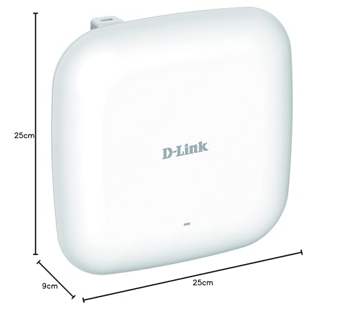 D-Link DAP-X2810 Punto Acceso Wi-Fi 6, profesional, 1800 Mbps, Antenas 2x2, LAN Gigabit, OFDMA, 1024 QAM, PoE, MU-MIMO, standalone o gestión unificada con controladora local/remoto para roaming