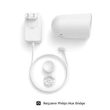 Philips Hue Secure - Cámara de Video Vigilancia Inteligente para Exteriores/Interiores, inalámbrica (Color Blanco), Full HD Video, fácil de Instalar, Control de Vigilancia y Luz con Solo una App