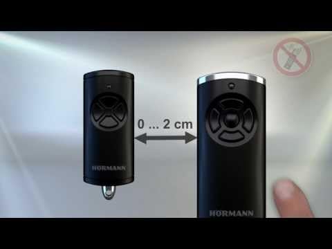 Hörmann Mando a distancia HSE4 868-BS Carcasa cromada negra SW-EU