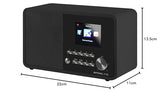 Imperial 22-321-00 i110 Radio Internet (TFT Pantalla a Color, WLAN, Line-out, Fuente Alimentación) Negro