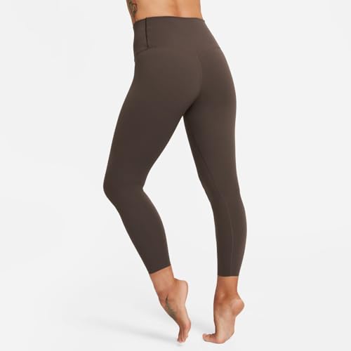 NIKE W NK DF ZENVY HR 7/8 TGHT Leggings, Barroco Marrón/Negro, M para Mujer
