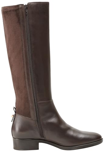 Geox D Felicity, Botas Altas hasta la Rodilla, café, 36 EU