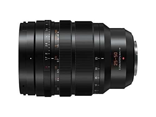 Panasonic Lumix H-X2550E Leica DG - Objetivo de Zoom (25-50 mm (KB: 50-100 mm), F1.7, protección contra el Polvo, protección contra Salpicaduras, protección contra el frío, Color Negro