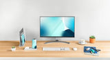 Kensington StudioCaddy Organizador con Carga Inalámbrica Qi para Dispositivos Apple, Incluidos iPhone, iPad, MacBook y Apple Watch y Soporte para MacBook, Blanco