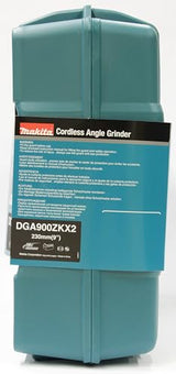 Makita DGA900ZKX2 - Amoladora angular inalámbrica (2 x 18 V, sin batería, sin cargador)
