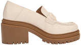 MICHAEL KORS Rocco Heeled Loafer, Moccasin Mujer, Lt Cream, 41 EU
