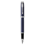 PARKER IM, pluma estilográfica azul mate, con plumín fino y recambio de tinta azul (1931647)