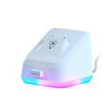 Turtle Beach Kone XP Air - mouse de juego RGB ergonómico inalámbrico personalizable, sensor óptico de 19,000 ppp, batería de 100 horas de duración y base de carga - Blanco