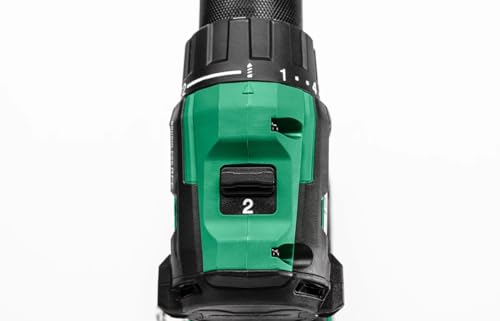 HiKOKI Akku Bohrschrauber DS18DE (18 V, 4,0 Ah Li-ion Akku, Festdrehmoment 70Nm, motor sin escobillas, control de fuerza reactivo, 22 Drehmoment-Einstellungen, LED, Zubehör, im Transportkoffer)