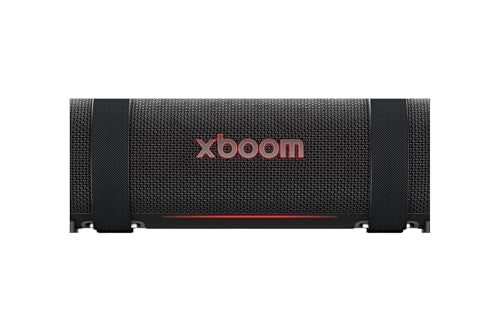 LG xboom Grab, Altavoz Inalámbrico, Bluetooth, 30W, Sonido Sound Boost, Resistente al Agua IP67, Autonomía 20h, Color de Luces LED Variable, Amplia Conectividad