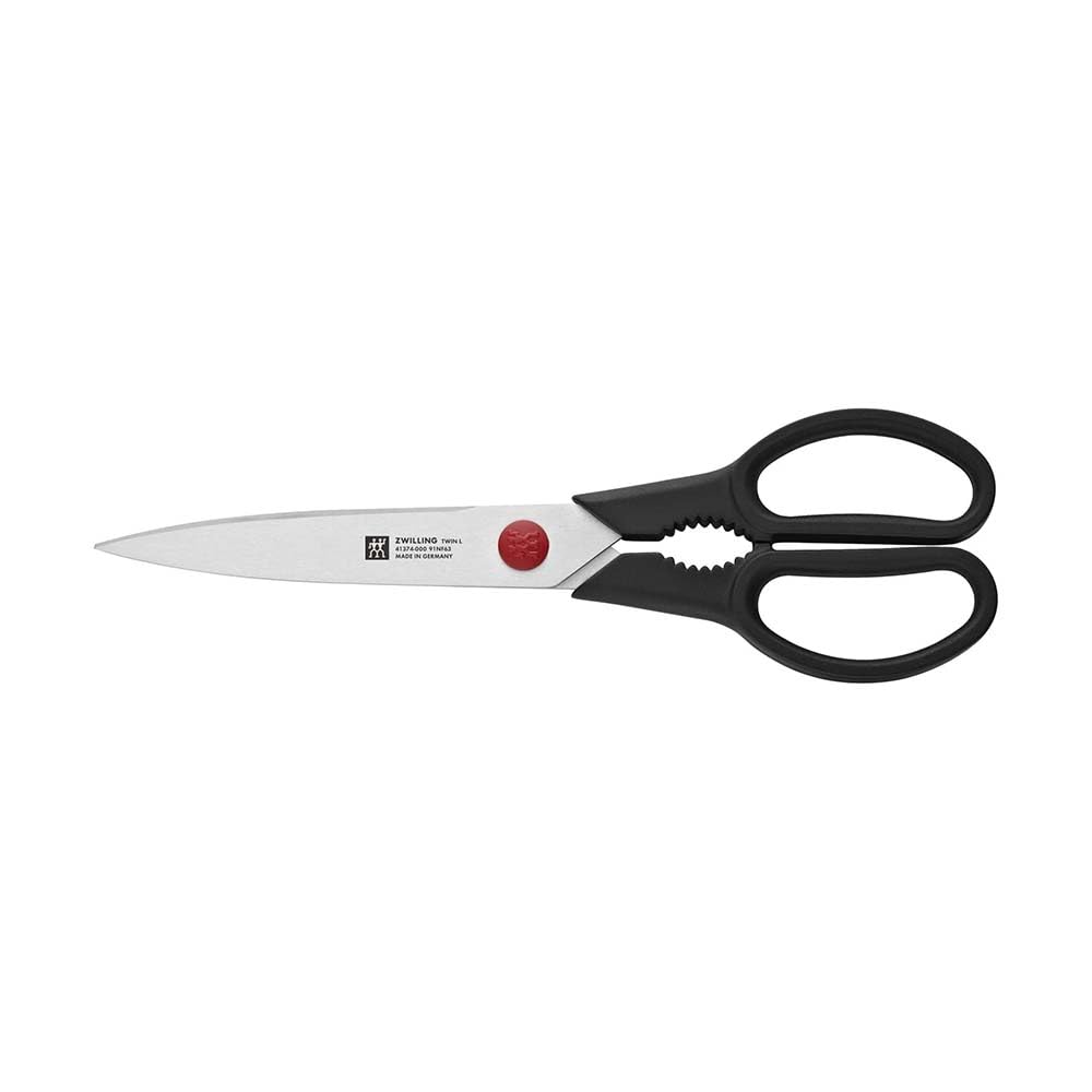 ZWILLING Bloque de cuchillos de 8 piezas, Bloque de madera, Cuchillos y tijeras de acero inoxidable especial/Mango de plástico, Four Star