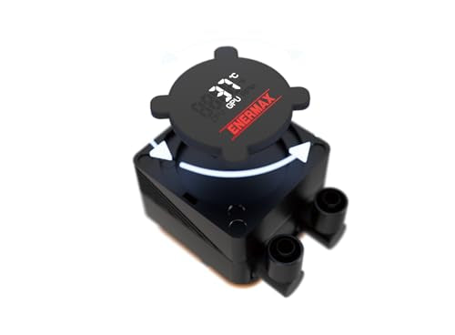ENERMAX AquafUSION II 360 mm ARGB AIO CPU de refrigeración por agua|Dual Chamber|TDP 370 W+|Intel LGA 1851/1700/115x/2066|AMD AM5/AM4 | Pantalla digital | 3 x ventiladores SquA RGB ADV 120 PWM |
