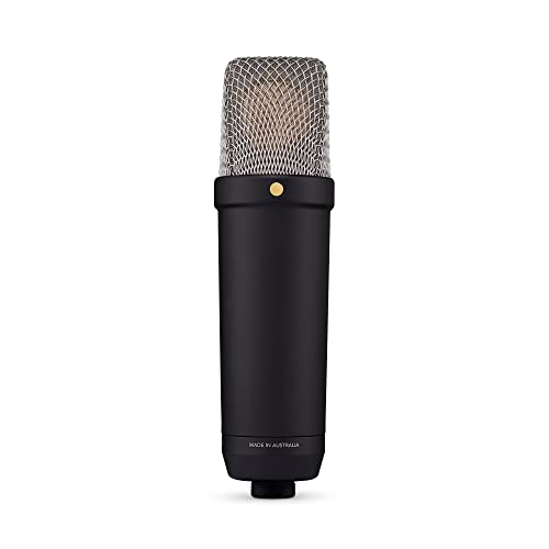 RØDE NT1 5a generación el micrófono con Condensador y Gran diafragma, Salidas XLR y USB, Soporte antivibraciones y Filtro antipop para grabación Vocal, producción Musical y de podcasts (Negro)