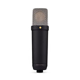RØDE NT1 5a generación el micrófono con Condensador y Gran diafragma, Salidas XLR y USB, Soporte antivibraciones y Filtro antipop para grabación Vocal, producción Musical y de podcasts (Negro)
