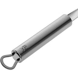 WMF Profi Plus - Juego de Cocina 6 piezas, Estante para Colgar con 5 Ayudantes, Cucharón, Espumadera, Cuchara para salsa, Espátula, Tenedor para carne, Acero Inoxidable Pulido