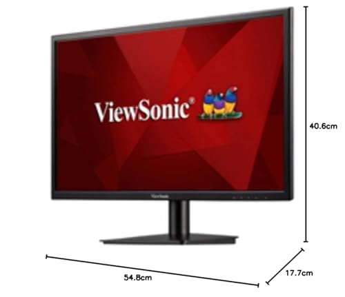 ViewSonic VA2405-H - Pantalla de 23,6 Pulgadas, Full HD, 1080p, LED VA 16:9 250 CD/m2, 5 ms, HDMI/VGA, Compatible con VESA 100x100