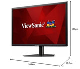 ViewSonic VA2405-H - Pantalla de 23,6 Pulgadas, Full HD, 1080p, LED VA 16:9 250 CD/m2, 5 ms, HDMI/VGA, Compatible con VESA 100x100