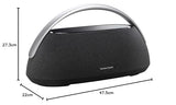 Harman Kardon Go Plus Play 3 Altavoz portátil, con Sonido estéreo, diseño Elegante, Bluetooth, Controles táctiles intuitivos y duración de batería de hasta 8 hrs, Negro, Enchufe EU (Tipo C)