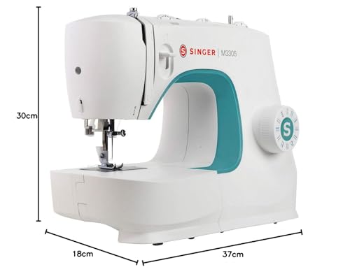 Singer M3305 máquina de Coser White,green