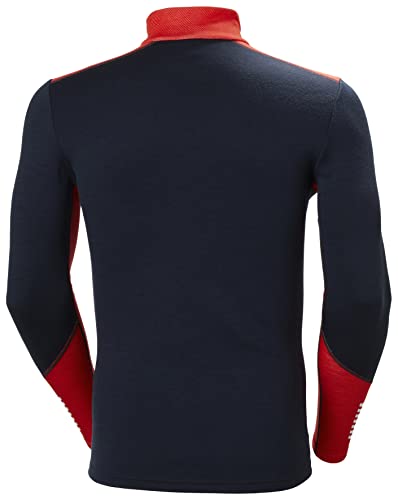 Helly Hansen Lifa Merino Midweight 1/2 Zip, Camisa Hombre, Azul (Blue), M