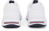 Tommy Hilfiger Low Profile Sneaker Hombre Lightweight Knit Calzado Deportivo, Blanco (White), 43