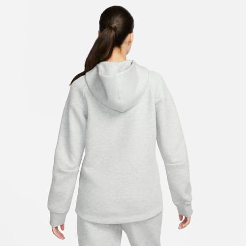 Nike FB8338-063 Sportswear Tech Fleece Windrunner Sweatshirt Mujer DK GREY HEATHER/BLACK Tamaño M