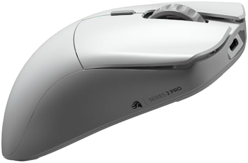 Glorious Gaming Series 2 Pro Ratón Gaming inalámbrico - Compacto, superligero 55 g, sondeo de 8K, Sensor de 26K, switches ópticos, e-Sports, PC Gaming, Agarre de Garra, Juegos FPS - Blanco