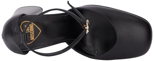 Love Moschino Sandalias de Tacón Mujer Negro 39 EU