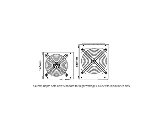 SilverStone SST-ST85F-PT - Serie Strider Platinum, 850W 80 Plus Platinum ATX PC Fuente de alimentación, 120mm, 100% modular