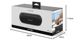 Harman Kardon Luna, Altavoz portátil, Resistente al Agua y al Polvo, con diseño Elegante, tecnología Bluetooth, Puerto USB y duración de batería de hasta 12 hrs, Negro