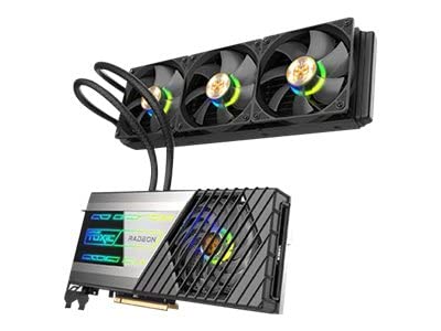 Sapphire RX6950 XT Toxic Edición Limitada con Enfriador líquido, 16 GB DDR6, PCIe4, HDMI, 3 DP, Reloj de 2532 MHz, iluminación RGB