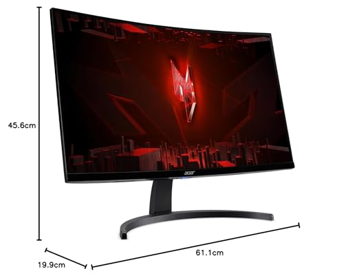 Acer Nitro ED273 S3 - Monitor de Juegos (27 Pulgadas, Pantalla Full HD, 165 Hz (180 Hz OC), 1 ms (VRB), 1 HDMI 2.0, 1 HDMI 1.4, 1 DP 1.2, AMD FreeSync Premium, Color Negro