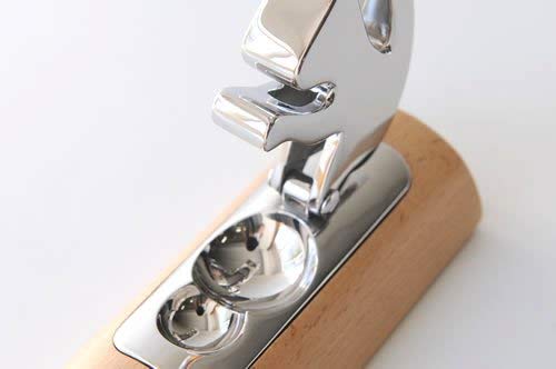 Alessi AB13 Scoiattolo - Cascanueces de Design, en Acero Inoxidable 18/10 y Madera