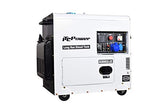 ITCPower - Generador eléctrico diésel monofásico e insonorizado con potencia máxima de 6000W, dispone de ATS - Especial apoyo solar, depósito de 28L. DG8000SE-LRS