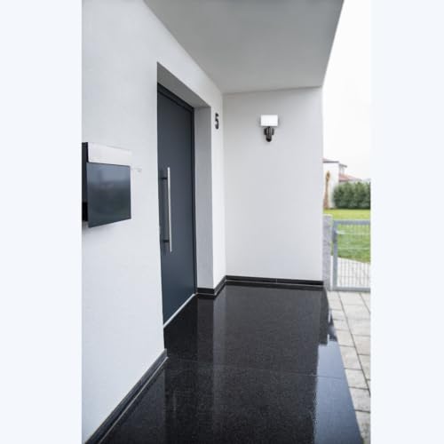 Hama | Cámara de vigilancia Exterior, 1080P, Sensor de Movimiento y luz, Full HD, Compatible con Amazon Alexa y Google Assistant.