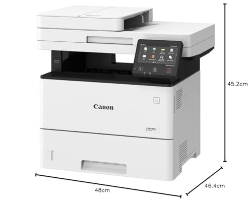 Canon i-SENSYS MF553dw Impresora Multifunción Blanco y Negro Láser 4 en 1, Impresión, Copia, Escaneo y Fax, WiFi, DADF de 50 Hojas, Impresión a Doble Cara Automática
