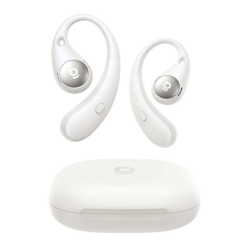 Baseus Eli Sport2 - Auriculares Abiertos para Deportes con Curva de Confort en S, Tiempo de reproducción 45H, SuperBass 2.0, IPX7, Bluetooth 6.0, 4 micrófonos, Llamadas claras con Inteligencia
