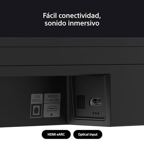 Sony Bravia Theatre Bar 6 con Subwoofer, 3.1.2ch Sonido Envolvente, Altavoces de Haz Ascendente, Dolby Atmos, DTS:X, Voice Zoom 3 con IA, DSEE, Fácil configuración