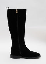 Tommy Hilfiger Botines Mujer Suede Planos, Negro (Black), 38 EU