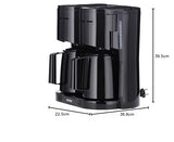 SEVERIN - Cafetera de goteo Duo hasta 16 tazas, Cafetera de filtro compacta / Cafetera americana con 2 jarras termo, Con Desconexión Automática, Negro, KA 9315