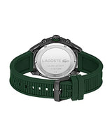 Lacoste Reloj Cronógrafo de Cuarzo para Hombre Colección TIEBREAKER con Correa de Silicona Verde - 2011153