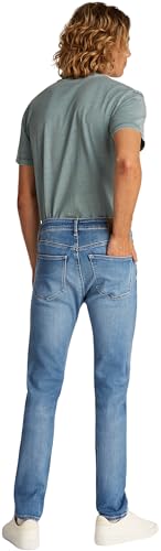 Calvin Klein Vaqueros Hombre Skinny elásticos, Azul (Denim Light), 36W/34L