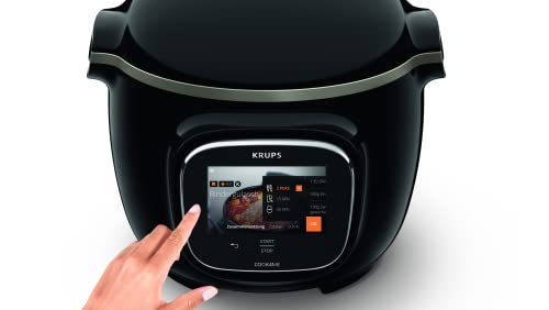 Krups CZ912815 Cook4Me Touch Multicooker, Plástico, Negro