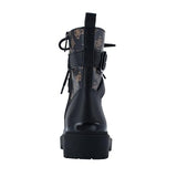 GUESS Women's Orana Combat Boot, negro marrón, 39 EU