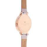 Olivia Burton Reloj Analógico de Cuarzo para Mujer Colección Pretty Blossom con Correa de Cuero Rosa - OB16PL35