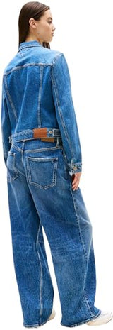 Tommy Jeans Cazadora vaquera Mujer Classic Trucker con bolsillos en el pecho, Azul (Denim Medium), S