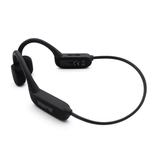 Imperial BluTC Active 2 - Auriculares con Sonido óseo (conducción ósea, Bluetooth 5.3, Memoria de 32 GB, 11 Horas de reproducción, Resistentes al Sudor), Color Negro