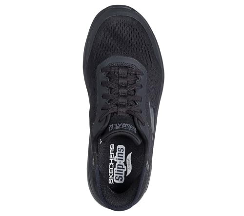 Skechers Go Walk Arch Fit 2.0 Valencia, Zapatillas Mujer, Black Textile/Trim, 38.5 EU